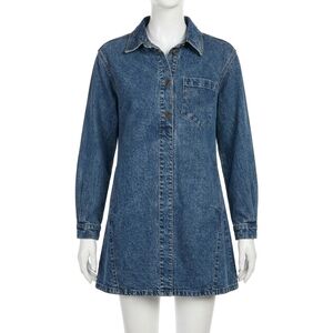 NEW STEVE MADDEN edith shirt dress in navy